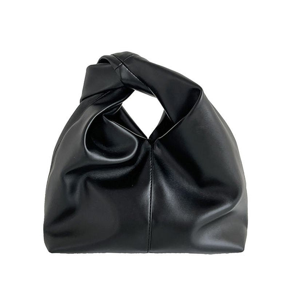 Lyra Soft Leather Pleated Handbag