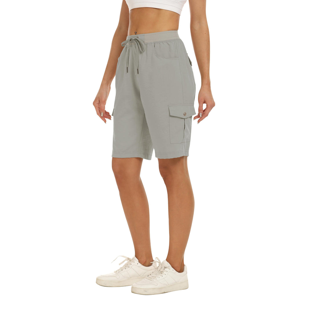 Women's quick drying hiking shorts gray - Elkaliy