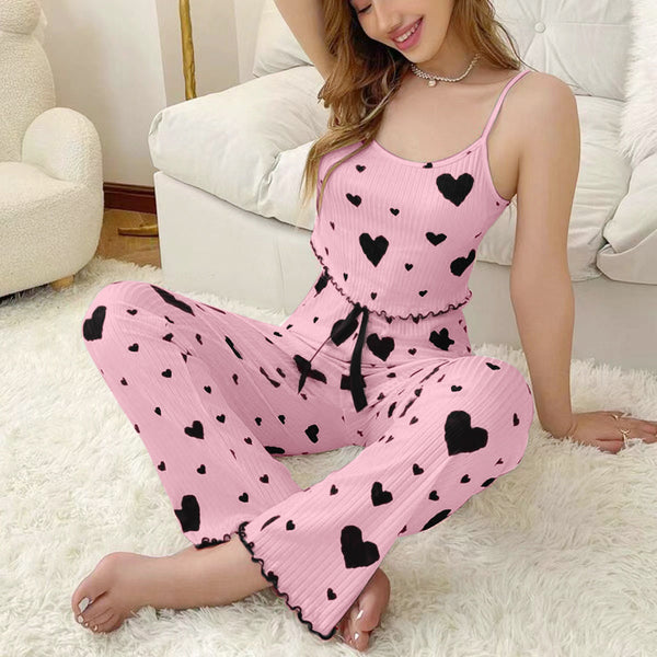 Love Camisole Pajamas Can Be Worn As A Two-Piece Set