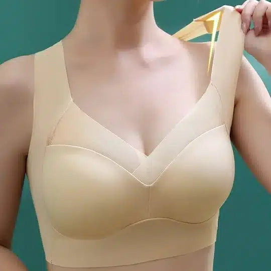 comfortable plus size push up bras for large busts- nude plus size push up bras