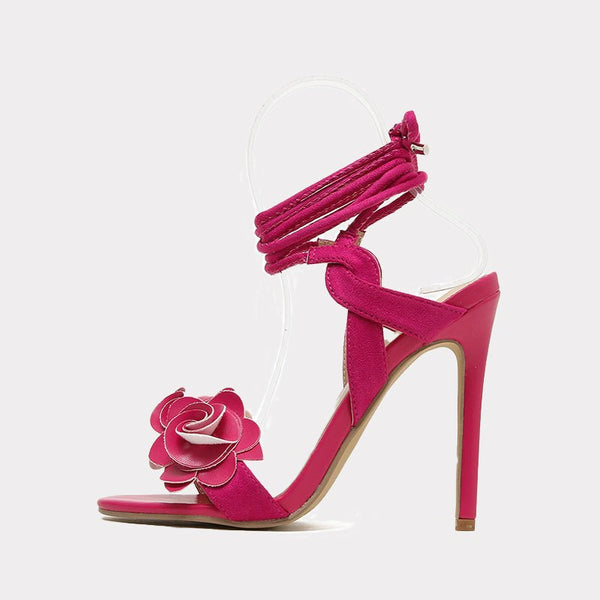 Daisy Flower Lace-up Sandals