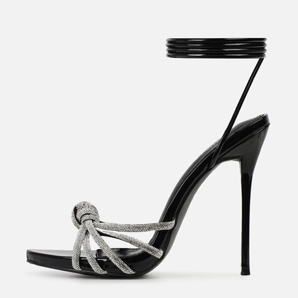 Daisy Rhinestone Strappy Sandals