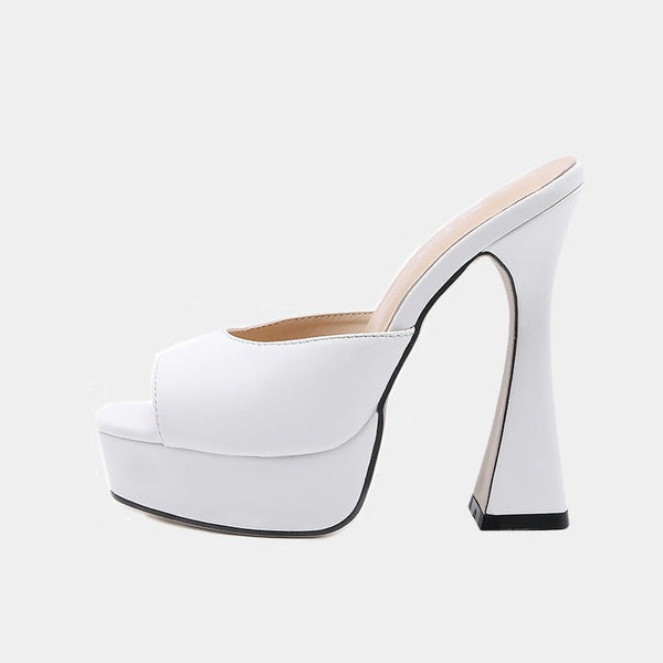 Heather Sleek Mules