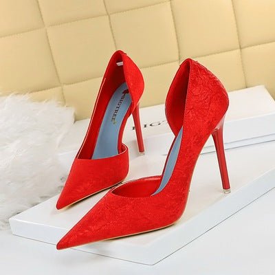 Lady Sexy Luxury Designer Bride Prom Large Size 43 High Heels