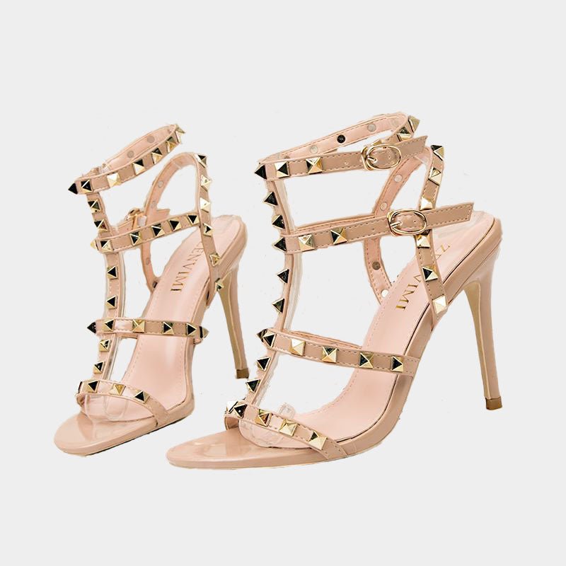 Luxury Women's High Heel Sandals Formal Shoes Stiletto Designer Pumps Formal Events Designer Shoes Black Gold Gold Wedding
