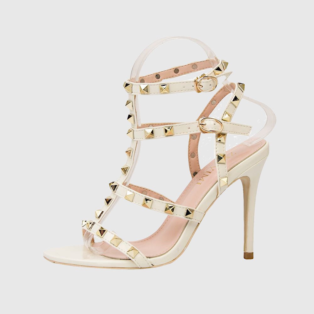 Luxury Women's High Heel Sandals Formal Shoes Stiletto Designer Pumps Formal Events Designer Shoes Black Gold Gold Wedding