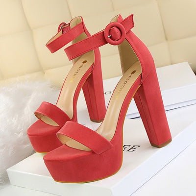 Super high heel 13cm Waterproof Platform Toe High Heels