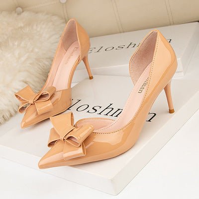 Sweet Bowtie Shallow Pointed Toe High Heels