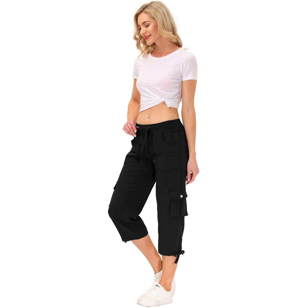 Women's quick drying cropped pants. The ideal choice for hiking, sports, and casual wear